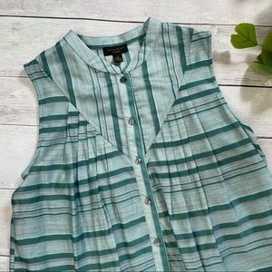 Anthropologie Current Air Piper Sleeveless Blouse